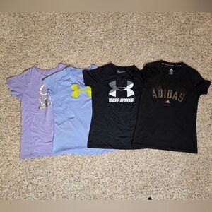 Under Armour Kids Short Sleeve Tees - Purple, Blue, Black